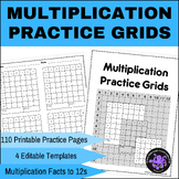 Multiplication Facts Grids Pack (110 Printable Practice + 