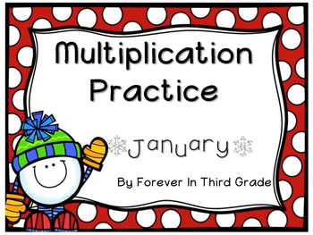 Preview of Multiplication Facts - January