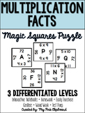 Multiplication Facts Magic Puzzle Squares - Perfect for Ce