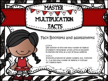 Preview of Multiplication Facts Mastery (10 mini-booklets & assessments)