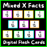 Multiplication Facts Mixed Set x0 Through x12 Digital Flas
