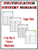 Multiplication Facts - Mystery Message - Digital Worksheet