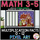 Multiplication Facts Pixel Art Math Digital Resource | Gin