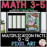 Multiplication Facts Pixel Art Math Digital Resource | Chr