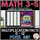 Multiplication Facts Pixel Art Math Digital Resource | Val