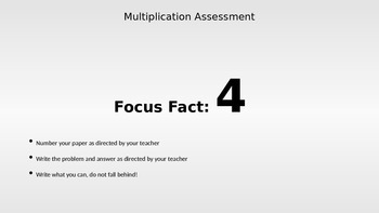 Preview of Multiplication Facts Powerpoint Practice or Quiz