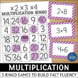 Multiplication Facts Practice Bingo Games