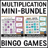 Multiplication Facts Practice Bingo Games Bundle