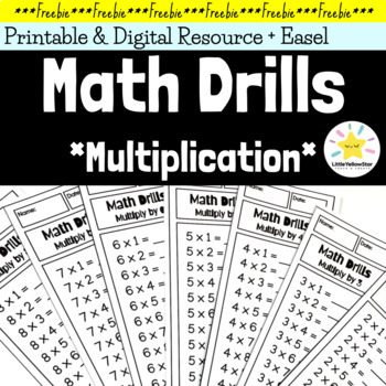 Preview of Multiplication Facts Practice (Daily Math Warm Up - Printable & Digital)