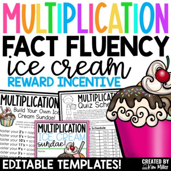 Preview of Multiplication Facts Practice & Fluency Reward Incentive | Multiplication Chart
