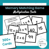 Multiplication Facts Practice Game - Memory Matching Game Center