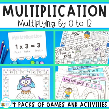 Preview of Multiplication Practice for Multiplication Facts Review - Games and Flip Books