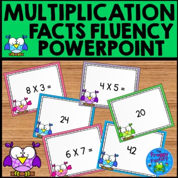 Preview of Multiplication Facts Practice PowerPoint for Multiplication Fluency