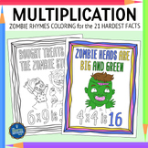 Multiplication Facts Practice Zombie Rhymes Coloring Pages