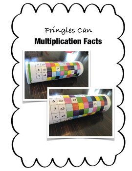 Preview of Multiplication Facts Pringles Can