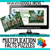 Multiplication Facts Puzzles - Digital Mystery Picture Puzzles