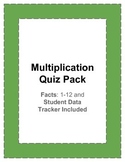 Multiplication Facts Quiz
