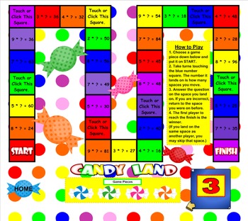 Multiplication Facts SMART BOARD Games by FlapJack Educational Resources