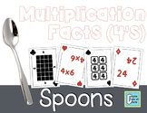 Multiplication Facts SPOONS - 4's