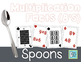 Multiplication Facts SPOONS - 8's