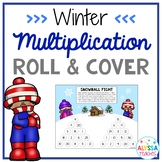 Winter Multiplication Facts Roll and Cover Game