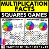 Multiplication Fact Fluency Games - Printable Practice w/ Multiplication Squares