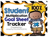 Multiplication Facts - Student Goal Tracker