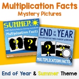Summer Multiplication Coloring Worksheet, End Of The Year 