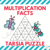 Multiplication Facts Tarsia Puzzle Spring/Bug Theme