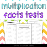 Multiplication Facts Tests