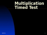 Multiplication Facts Timed Test