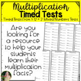 Multiplication Facts Timed Tests