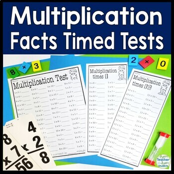 Preview of Multiplication Facts Timed Tests x1 thru x12, Multiplication Timed Tests thru 12