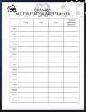 Multiplication Facts Tracker