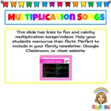 Multiplication Facts (Video/Song Links) Slide