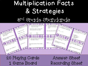 Preview of Math Chapter 4- Multiplication Facts and Strategies