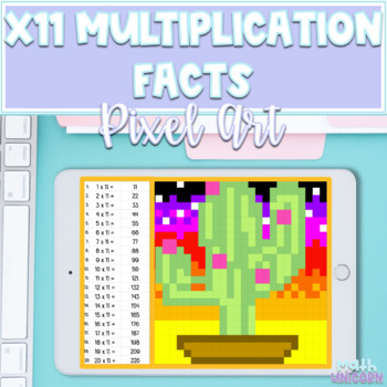 Preview of Multiplication Facts by 11 | Pixel Art 