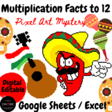 Multiplication Facts to 12 Cinco de Mayo Math Pixel Art My