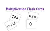 Multiplication Flash Cards (0-12 Times Tables)