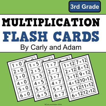 EDUCATIONAL TEACHING RESOURCE TIMES TABLES 2-12 FLASH CARDS MATHEMATICS 