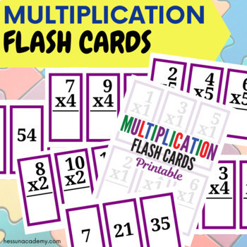 Multiplication Flash Cards by Hess Un-Academy | Teachers Pay Teachers