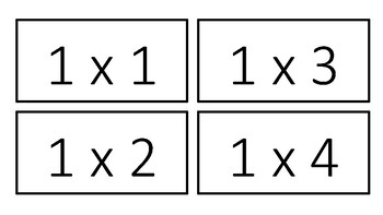 Preview of Multiplication Flash Cards