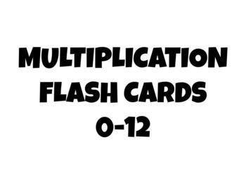 Preview of Multiplication Flash Cards - Digital