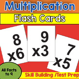 Multiplication Flash Cards Math Fact Fluency (Skill Building)