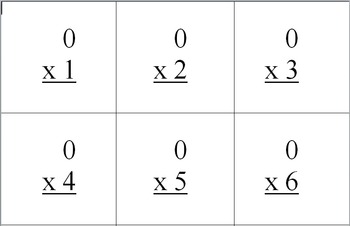 Preview of Multiplication Flash Cards from 0 to 12