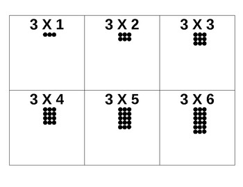 Preview of Multiplication Flash Cards with Arrays