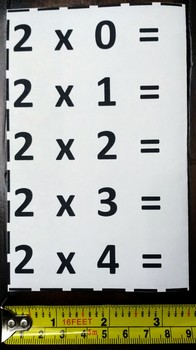 Preview of Multiplication Flashcards 0-19 Set