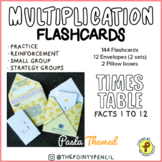 Multiplication Flashcards: Facts 1 – 12 (Printable + Free Pasta!)