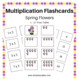 Multiplication Flashcards with Spring Flowers