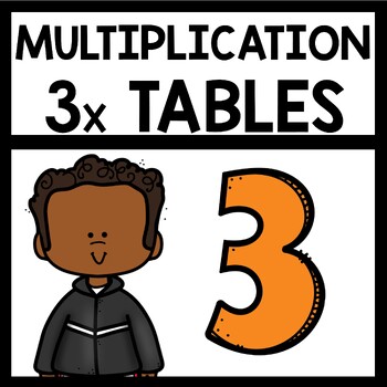 Multiplication Activities Flip Book Three Times Tables By Teaching Superkids